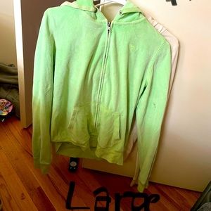 Size large Victoria secret zip up hoodie